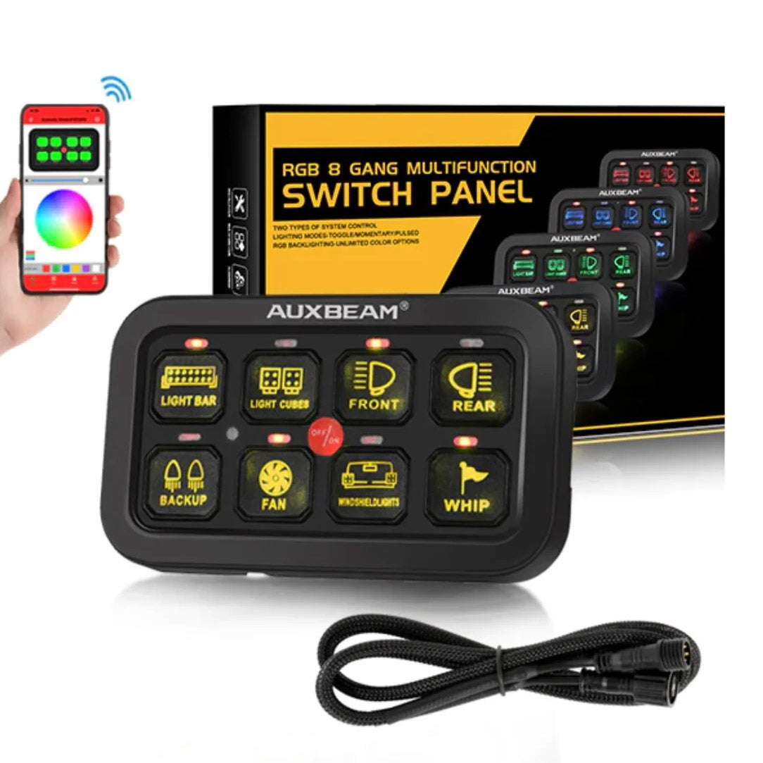 Auxbeam AR-800 RGB Bluetooth Multifunction Switch Panel w/ App